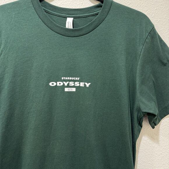 Starbucks Odyssey Beta Program Shirt Men XL Green Defunct  Mermaid Siren 2023 - Picture 3 of 4